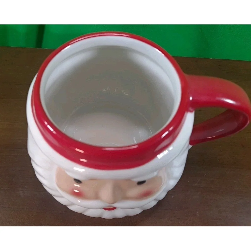 Santa Claus Rosie Cheeks Face Figural‎ Mug 17oz Target Wondershop Christmas 2024